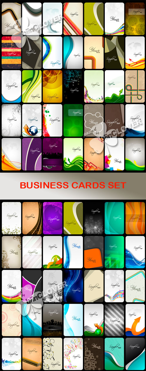 Business cards set 0452