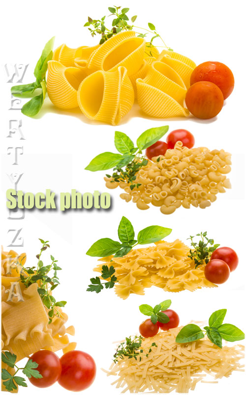     /  Pasta and fresh tomatoes - Raster clipart