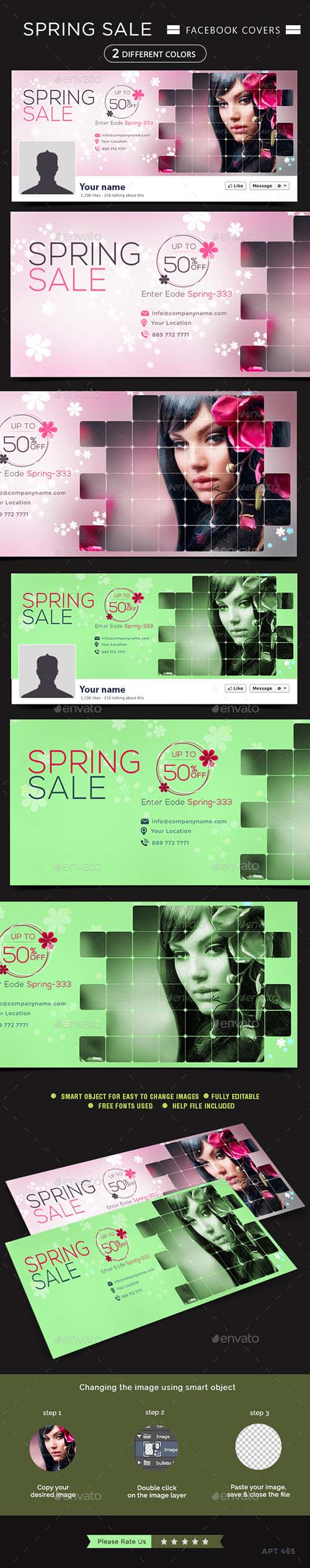 GraphicRiver - Spring Sale Facebook Cover 10706283