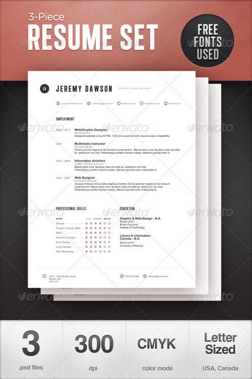 GraphicRiver - Stylish Resume