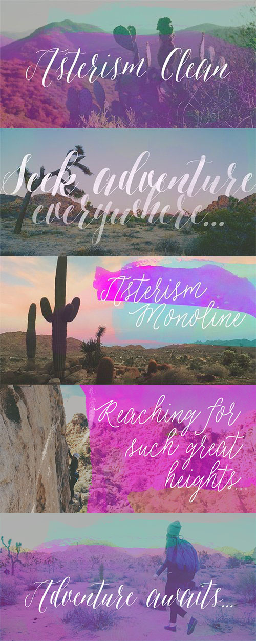 Asterism Clean Font  Family