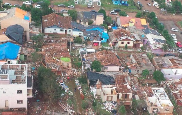 На юге Бразилии прошел мощный торнадо