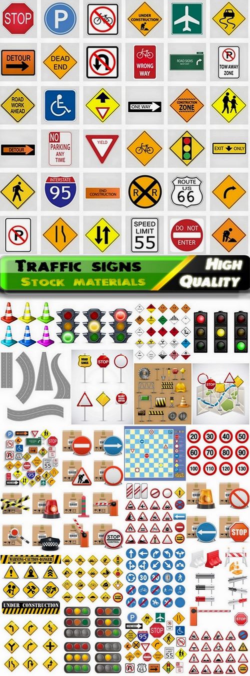 Traffic signs and related items - 25 Eps