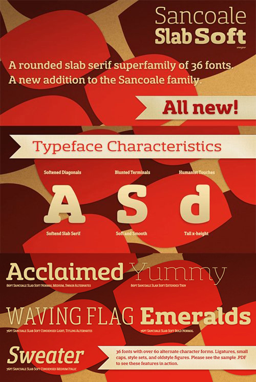 Sancoale Slab Soft Font Family
