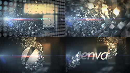 Videohive Metallic Crystal Logo Text Reveal 6502180