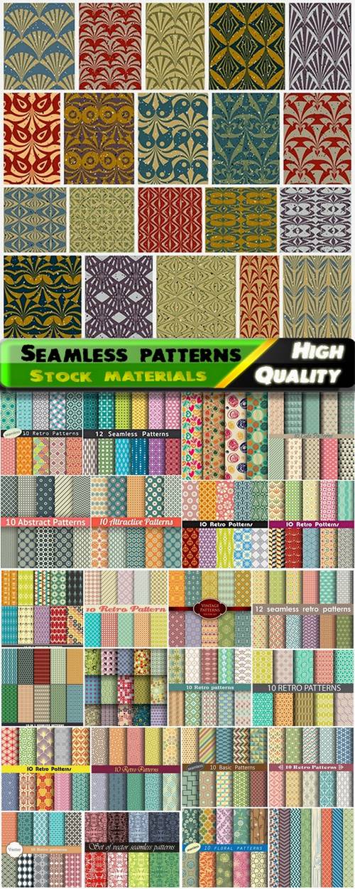 Abstract  Seamless patterns in vector set from stock #33 - 25 Eps
