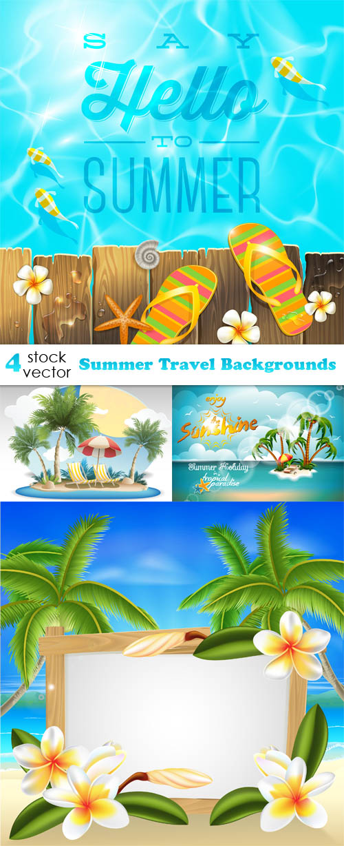 Vectors - Summer Travel Backgrounds