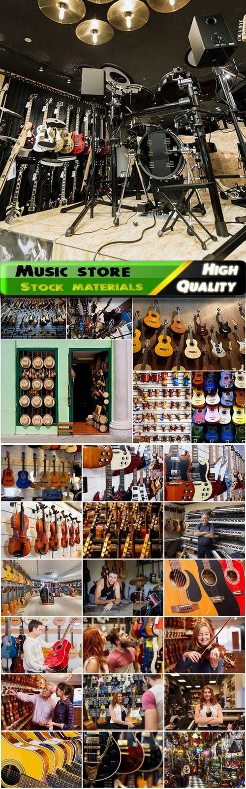 Music store sellers of musical instruments - 25 HQ Jpg
