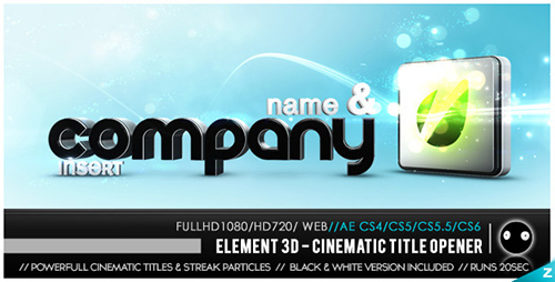 Element 3D - Cinematic Titles Opener - Project for After Effects (Videohive)