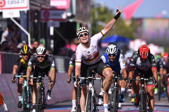 Андрэ Грайпель победил на втором этапе «Джиро д’Италия» (+Видео)