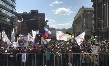 На акции оппозиции в Москве полиция застопорила семь человек
