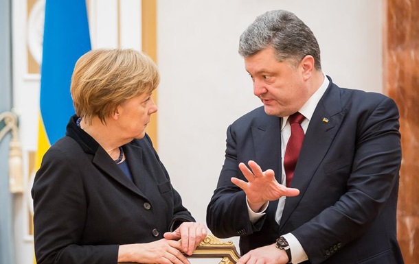Меркель рассказала Порошенко о визите в РФ