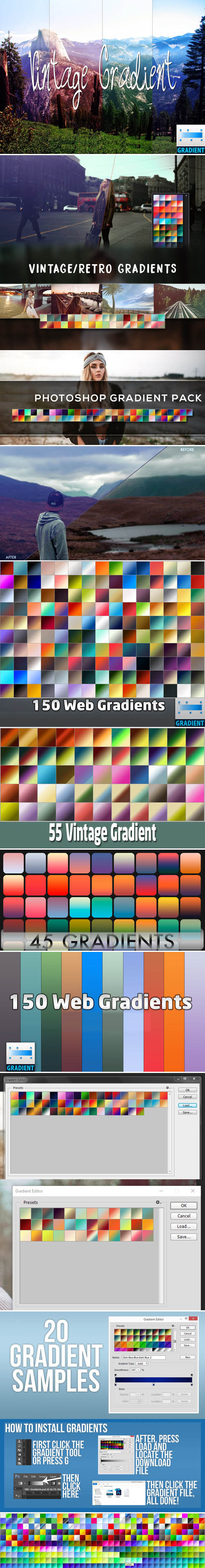 700+ Photoshop Gradients Collection