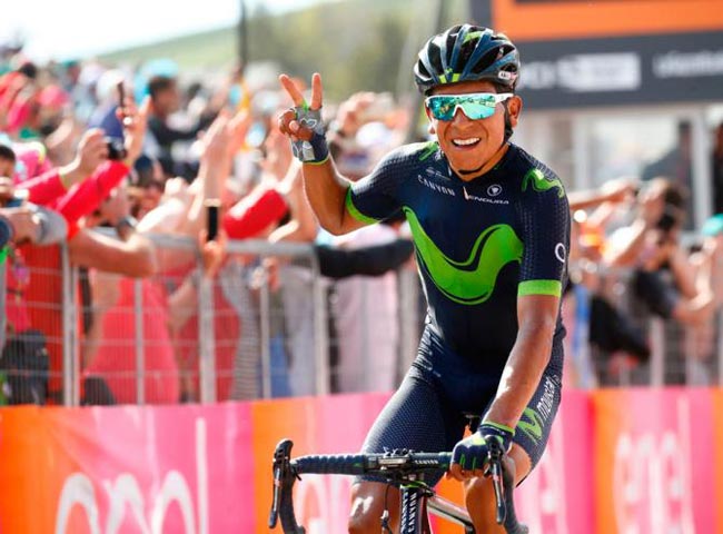 Колумбиец Кинтана победил на девятом этапе «Джиро д’Италия»