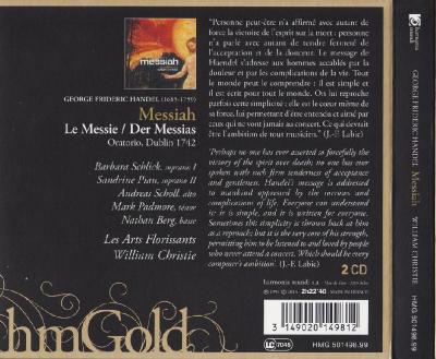 Handel – Messiah, 2CD / 2013 Harmonia mundi